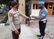Cegah Penyebaran Covid-19, Propam Cek Suhu Tubuh Anggota Polisi Sebelum Masuk Mako