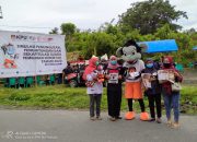 Maskot Si Macaca Ramaikan Simulasi Pemungutan Suara di Donggala