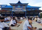Di Unismuh Palu, Shalat Idul Fitri di Lapangan Upacara Kampus
