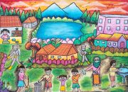 12 Anak Terima Penghargaan Lomba Melukis Bertema Covid-19 dari Forest Programme III