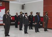 Kapolres Palu Bersama Forkopimda Ikuti Upacara Hari Bhayangkara Ke-75 Secara Virtual