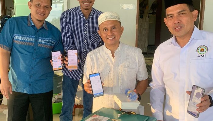 Gerakan Subuh Berkah, BSI dan DMI Kota Palu Sosialisasi QRIS untuk ZIS di Masjid