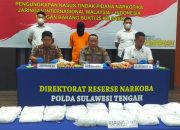 Polda Sulteng Gagalkan Peredaran Sabu 25 Kg Dari Negara Malaysa