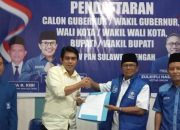 Erwin Burase Daftar Bakal Calon Bupati Parimo ke PAN dan PDIP