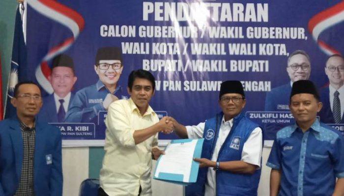 Erwin Burase Daftar Bakal Calon Bupati Parimo ke PAN dan PDIP