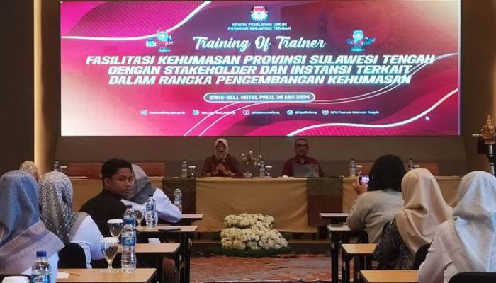 Garap Isu Pilkada, KPU Sulteng Gelar TOT Kehumasan