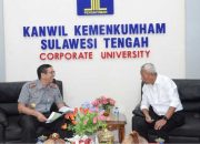 Akan Bangun Lapas/Rutan di Kabupaten Banggai Laut, Bupati Sofyan Kaepa Sambangi Kemenkumham Sulteng