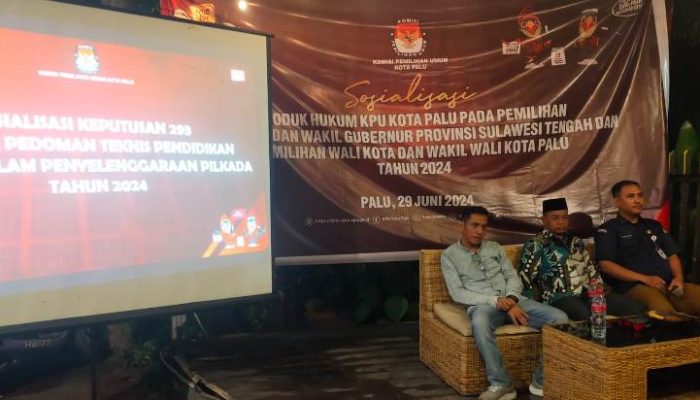 KPU Palu Sosialisasikan Keputusan Tentang Pedoman Teknis Tahapan dan Jadwal Pilwakot