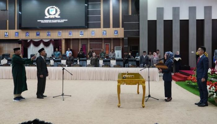 DPRD Sulteng Paripurnakan Sumpah Janji PAW Fadli Anang, Pengganti Muslih