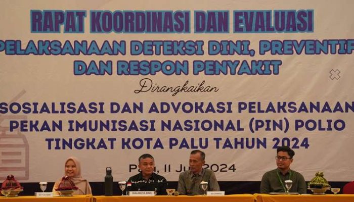Pemkot Palu Target Vaksinasi Polio Dalam Sepekan Jangkau 57 Ribu Anak