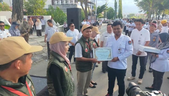 Hanya di Palu Ada Apel Pembubaran Pantarlih. Ini Arahan lengkap Ketua KPU Palu