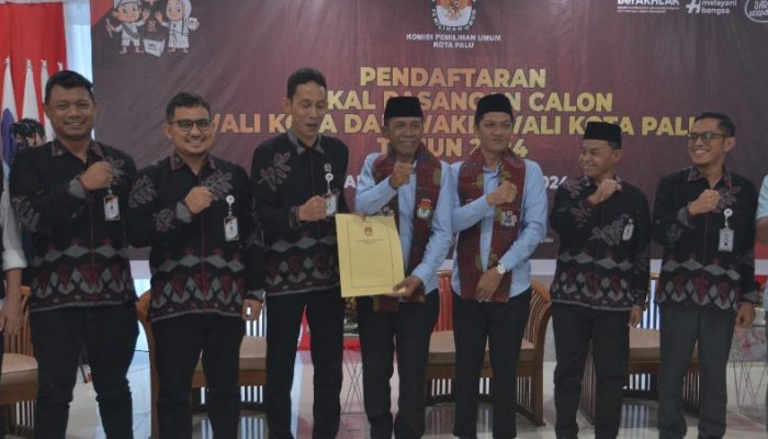 KPU Palu Tetapkan Hidayat – Andi Nur Lamakarate Jadi Paslon Wali Kota dan Wakil Wali Kota Palu
