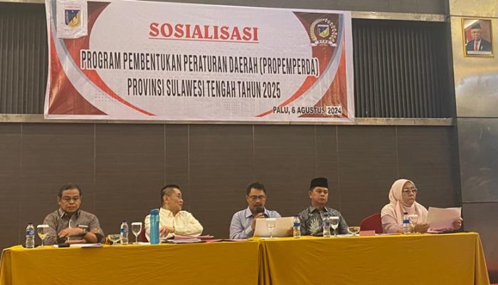 DPRD Sulteng Sosialisasikan 9 Ranperda Tahun 2025