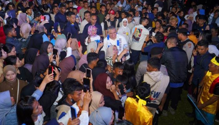 Konser Beramal di Sandana Tolitoli, Ahmad Ali Nyatakan Komitmen Inngin Bangun Infrastruktur Berkelanjutan