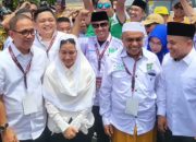 Hadianto – Imelda diantar Ribuan Pendukung Daftar ke KPU Palu