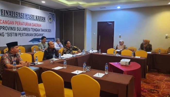 DPRD Sulteng Finalisasi Ranperda Sistem Pertanian Organik