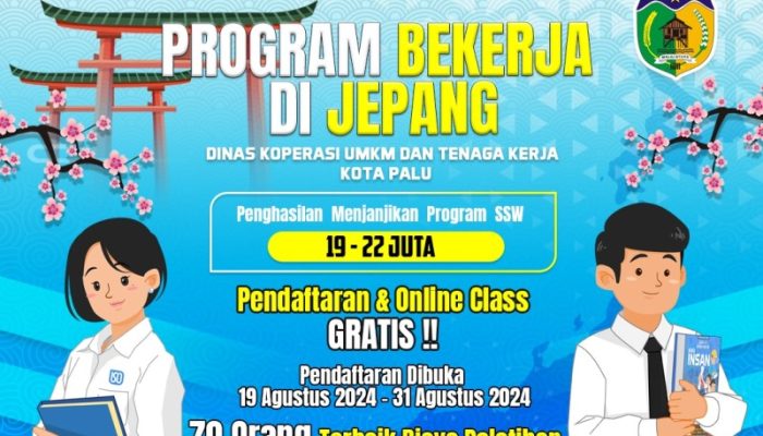 Pemkot Palu Peluang Bekerja di Jepang Dengan Program SSW Batch III