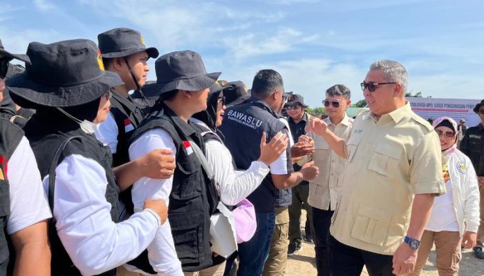 Ahmad Ali-Abdul Karim Aljufri Hadiri Apel Siaga Pengawasan Pemilu 2024