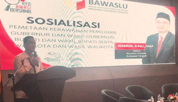 Bawaslu Sulteng Sosialisasikan Pemetaan Kerawanan Pilkada 2024