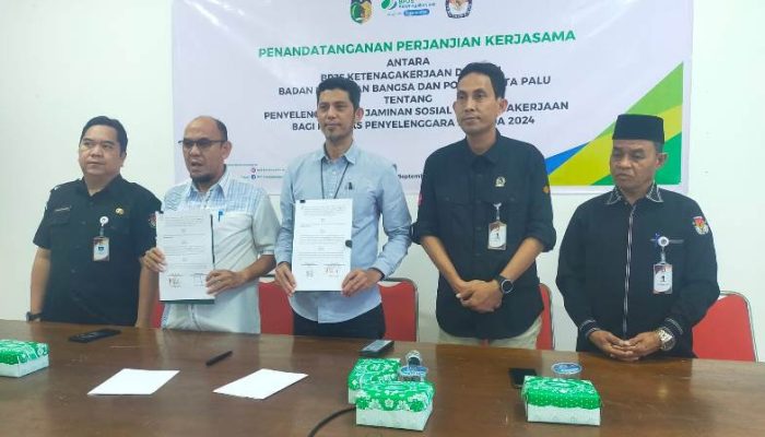 4.903 Penyelenggara Pilkada se Kota Palu Masuk Jaminan BPJS Ketenagakerjaan