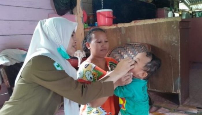 95.3Persen Anak di Sojol Utara Telah divaksin Polio