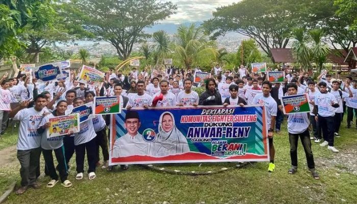 Komunitas Fighter Sulteng Dukung Anwar –Reni di Pilgub Sulteng 2024