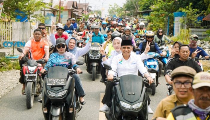 Diarak Ratusan Ojek, Warga Batui Tegaskan Ikatan Emosional Kuat dengan Anwar Hafid