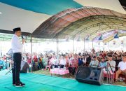 Ribuan Warga Desa Olonggata Parimo Antusias tatap Muka Dengan Anwar Hafid