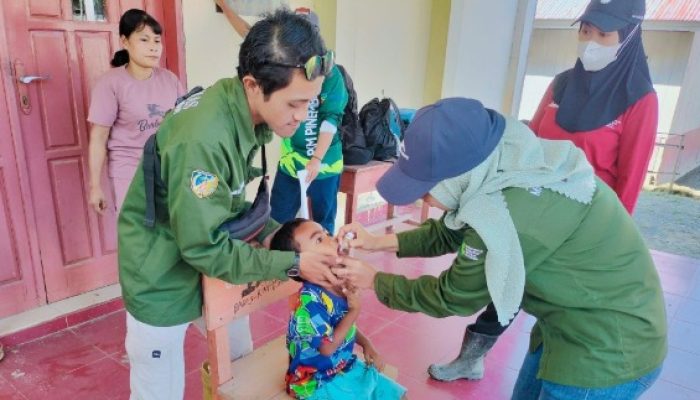 PIN Polio di Pinembani Donggala Tembus 97 Persen
