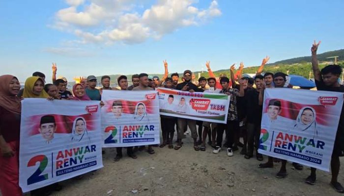 Pedagang, Buruh, Bentor Salakan Bersatu Siap Menangkan Anwar-Reny