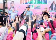 Ratusan Warga Luwuk Meriahkan Berani Zumba Bersama Anwar Hafid dan ZIN Arnita