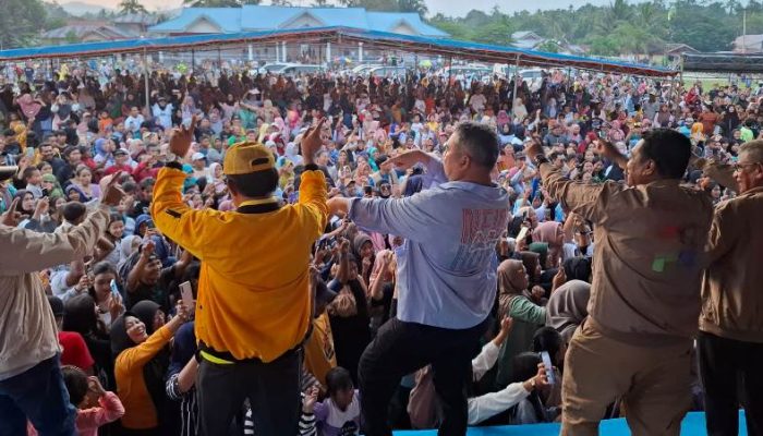 Kampanye di Pagimana Menggambarkan Kemenangan Ahmad Ali-Abdul Karim Makin Jelas