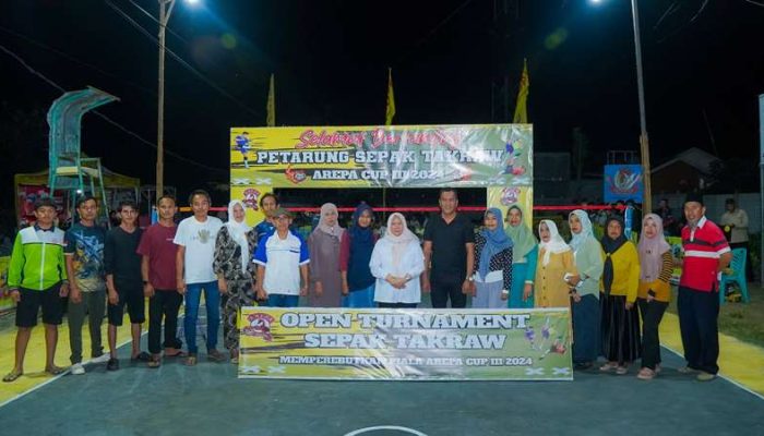 dr Reny Lamadjido Buka Turnamen Takraw di Mamboro, Dukung Peningkatan Olahraga Daerah