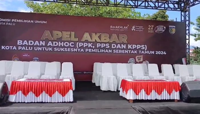 Hari Ini 3.889 Badan Adhock KPU Palu Ikut Apel Akbar