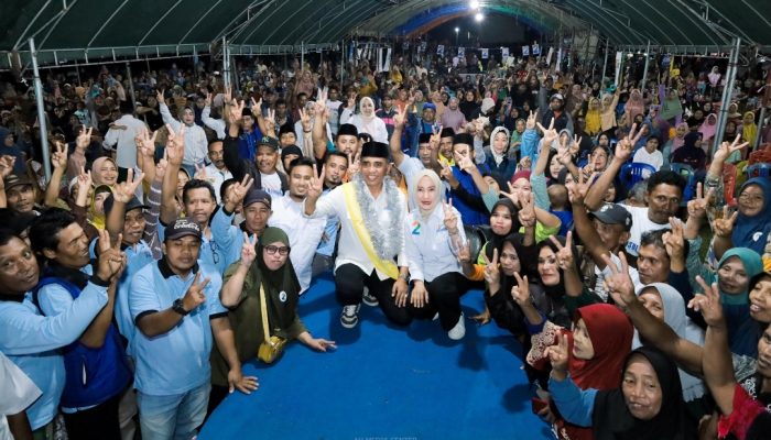Ribuan Warga Paleleh Buol Antusias Hadir Kampanye Terbatas Anwar Hafid