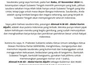 Beredar Surat Prabowo Ajak Masyarakat Menangkan Ahmad Ali, Longki: Pasti Betul