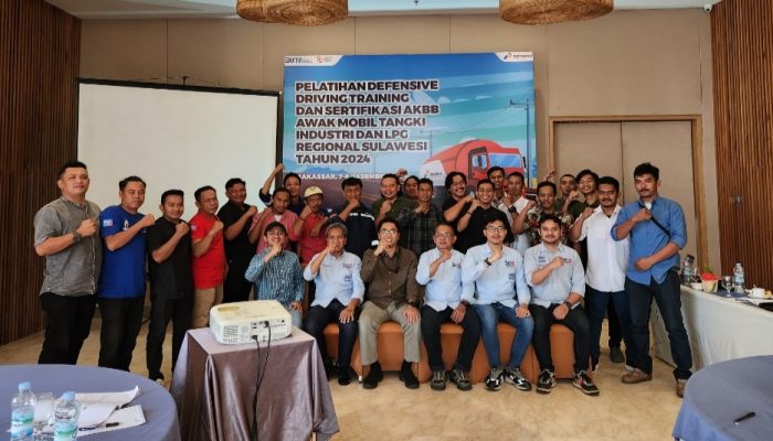Pertamina Sulawesi Gelar Pelatihan dan Sertifikasi Angkutan Khusus Barang Berbahaya Untuk AMT Industri dan Skid Tank LPG