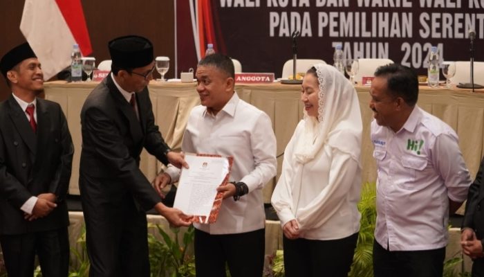 KPU Palu Tetapkan Hadianto Rasyid – Imelda Wali Kota dan Wakil Wali Kota 2025 -2030