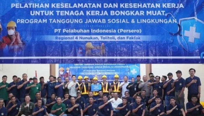Pelindo Regional 4 Tolitoli Gelar Pelatihan K3 untuk Tenaga Kerja Bongkar Muat di Pelabuhan Dedek