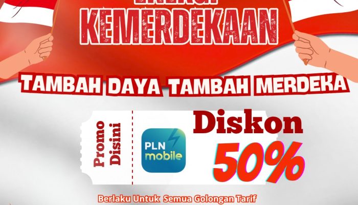 PLN Tolitoli Hadirkan Promo “Energi Kemerdekaan”, Diskon 50% Tambah Daya Listrik Sambut HUT RI ke-80