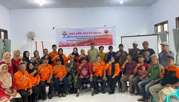 BPBD Tolitoli Kukuhkan KMPB Kelurahan Tambun, Wujudkan Masyarakat Tangguh Bencana