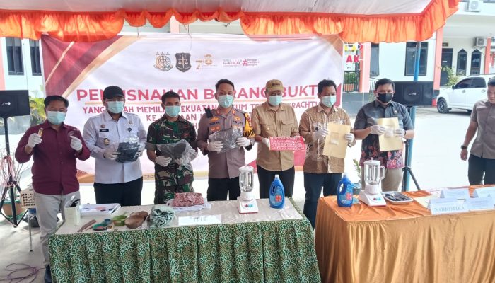 Kasus Narkoba Dominasi Kriminalitas Awal 2026, Kejari Tolitoli Musnahkan Puluhan Gram Sabu dan Barang Bukti Lain