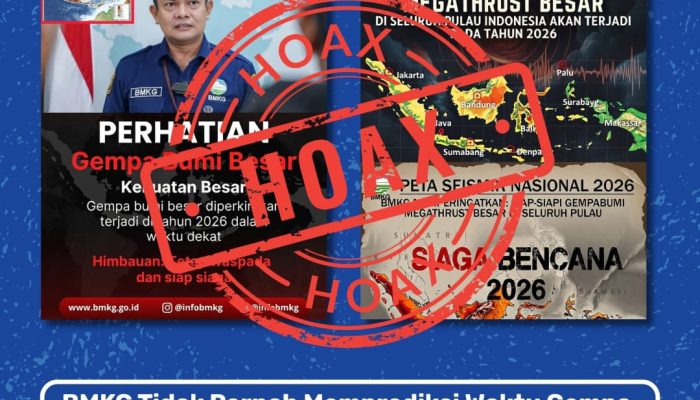 Hoaks Megathrust 2026 Beredar, BPBD Tolitoli Tegaskan Tidak Ada Prediksi Gempa dari BMKG