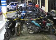 Patroli Malam Satlantas Polres Tolitoli, Jaring 26 Motor Knalpot Brong.