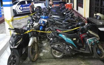 Patroli Malam Satlantas Polres Tolitoli, Jaring 26 Motor Knalpot Brong.