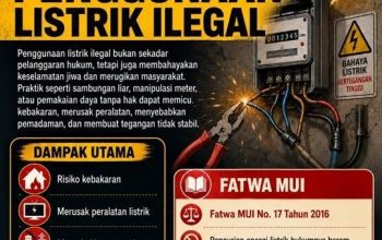 Penggunaan Listrik Ilegal Ancam Keselamatan dan Melanggar Fatma MUI terkait Pencurian Listrik