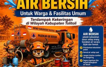 El Nino Keringkan Sumber Air Tolitoli, BPBD Buka Layanan Darurat 1×24 Jam