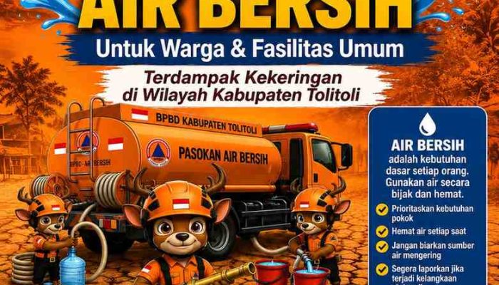El Nino Keringkan Sumber Air Tolitoli, BPBD Buka Layanan Darurat 1×24 Jam