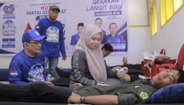 Demokrat Tolitoli Gelar Donor Darah Sambut HUT ke-25