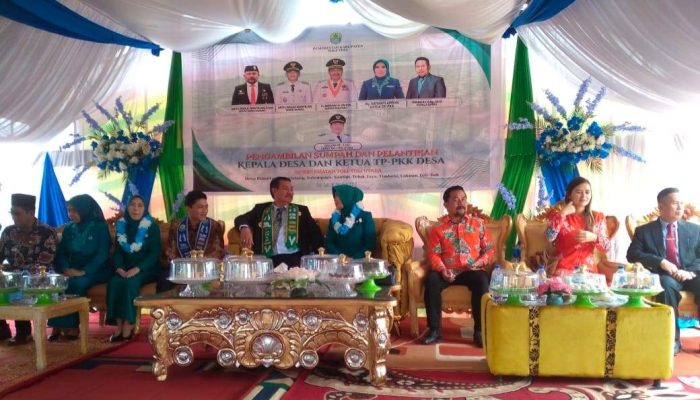 Ketua DPRD Hadiri Pelantikan Penjabat Kades.